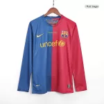 Barcelona Home Retro Long Sleeve Soccer Jersey 2008/09 - UCL Final - thejerseys