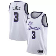 Men's Los Angeles Lakers Anthony Davis #3 Nike White 2022/23 Swingman Jersey - City Edition - thejerseys