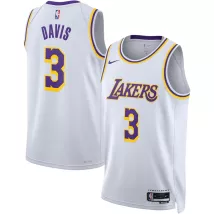Men's Los Angeles Lakers Anthony Davis #3 Nike White 2022/23 Swingman Jersey - Association Edition - thejerseys