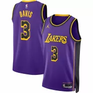Men's Los Angeles Lakers Anthony Davis #3 Jordan Brand Purple 2022/23 Swingman Jersey - Statement Edition - thejerseys
