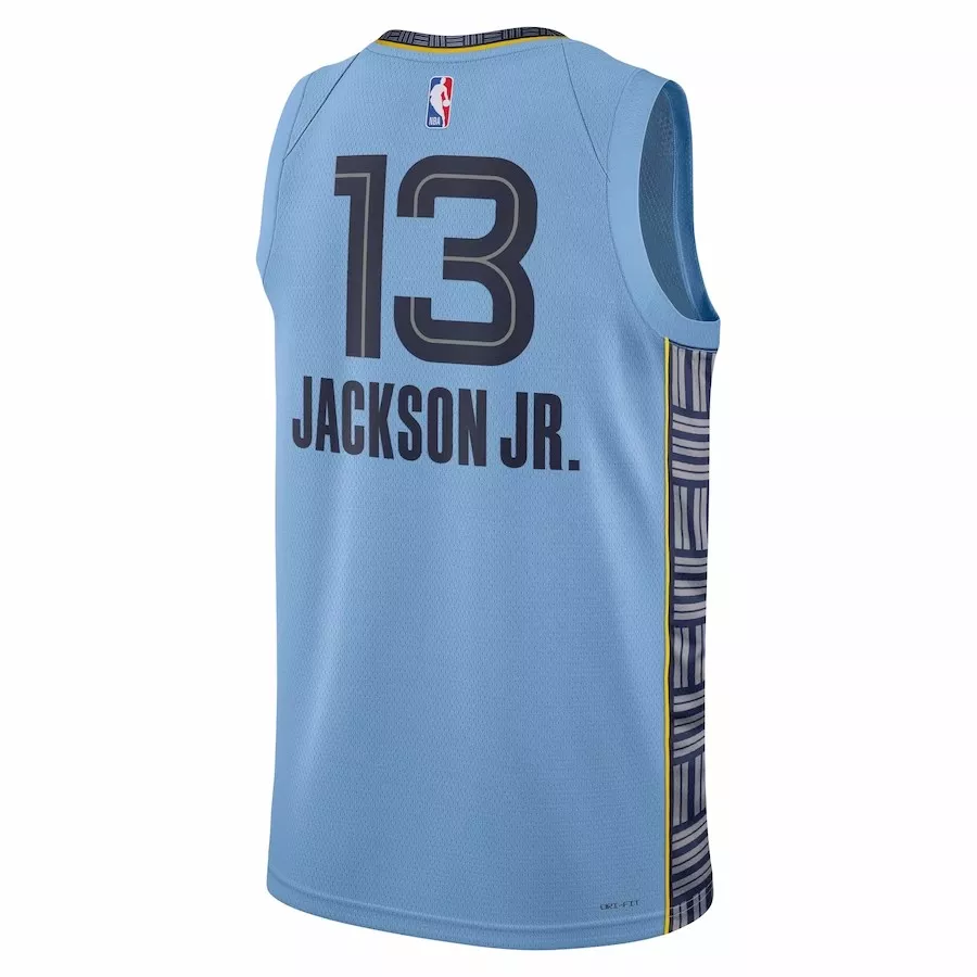 Men's Jaren Jackson Jr. #13 Blue Swingman Jersey 2022/23 - Statement Edition - thejerseys