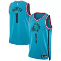 Men's Phoenix Suns Devin Booker #1 Turquoise Swingman Jersey 22/23 - City Edition - thejerseys