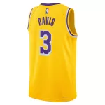 Men's Los Angeles Lakers Anthony Davis #3 Gold Swingman Jersey 22/23 - Icon Edition - thejerseys