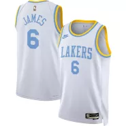 Men's Los Angeles Lakers LeBron James #6 White Swingman Jersey 2022/23 - Classic Edition - thejerseys