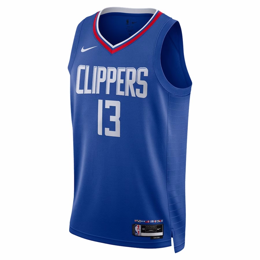 Los Angeles Clippers Paul George 13 2022-23 Statement Edition Black Jersey  - Men Jersey - Bluefink