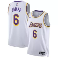 Men's Los Angeles Lakers LeBron James #6 Nike White 2022/23 Swingman Jersey - Association Edition - thejerseys