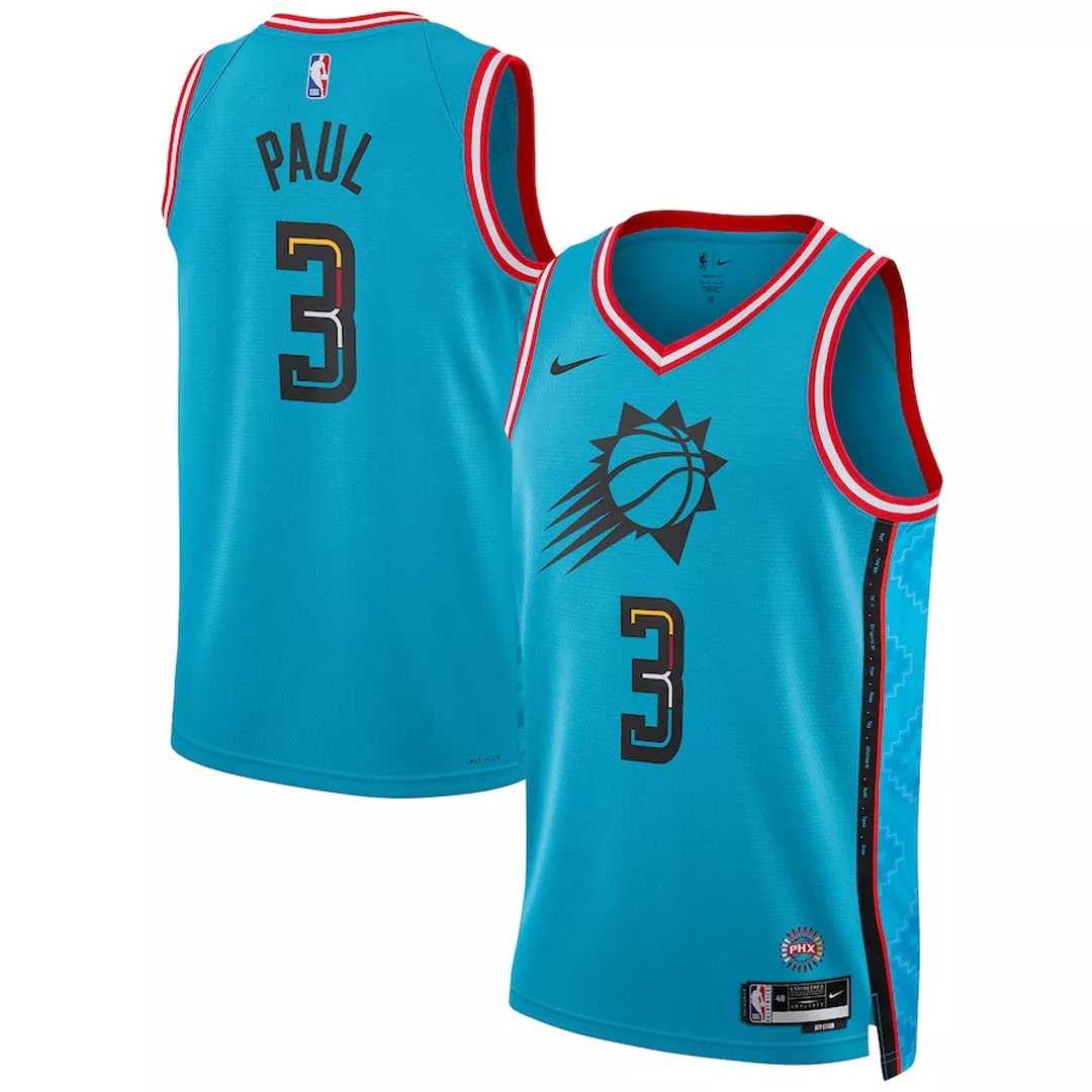 Men's Phoenix Suns Chris Paul #3 Turquoise Swingman Jersey 22/23 - City Edition