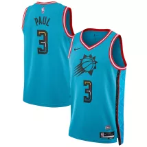 Men's Phoenix Suns Chris Paul #3 Turquoise Swingman Jersey 22/23 - City Edition - thejerseys