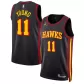 Men's Atlanta Hawks Trae Young #11 Black Swingman Jersey 2022/23 - Statement Edition - thejerseys