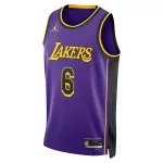 Men's Los Angeles Lakers LeBron James #6 Purple Swingman Jersey 2022/23 - Statement Edition - thejerseys