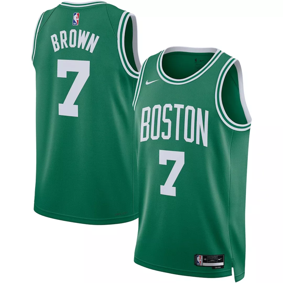 Men's Boston Celtics Jaylen Brown #7 Green Swingman Jersey 2022/23 - Icon Edition