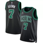 Men's Boston Celtics Jaylen Brown #7 Black Swingman Jersey 2022/23 - Statement Edition - thejerseys