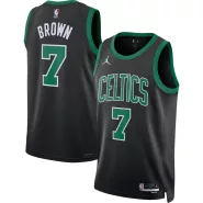 Men's Boston Celtics Jaylen Brown #7 Jordan Brand Black 2022/23 Statement Edition Swingman Jersey - thejerseys