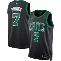 Men's Boston Celtics Jaylen Brown #7 Jordan Brand Black 2022/23 Statement Edition Swingman Jersey - thejerseys