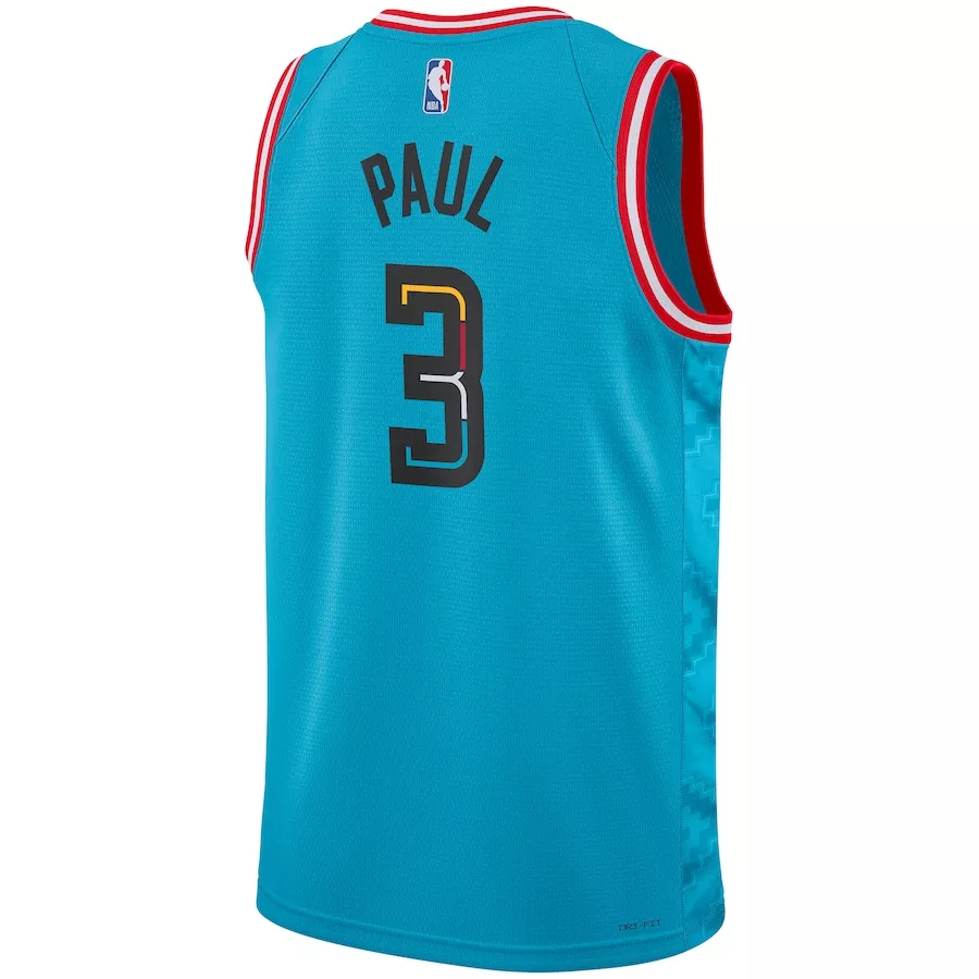 Men's Phoenix Suns Chris Paul #3 Turquoise Swingman Jersey 22/23 - City Edition - thejerseys