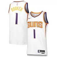 Men's Phoenix Suns Devin Booker #1 White 22/23 Swingman Jersey - Association Edition - thejerseys