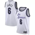 Men's Los Angeles Lakers LeBron James #6 White Swingman Jersey 2022/23 - City Edition - thejerseys