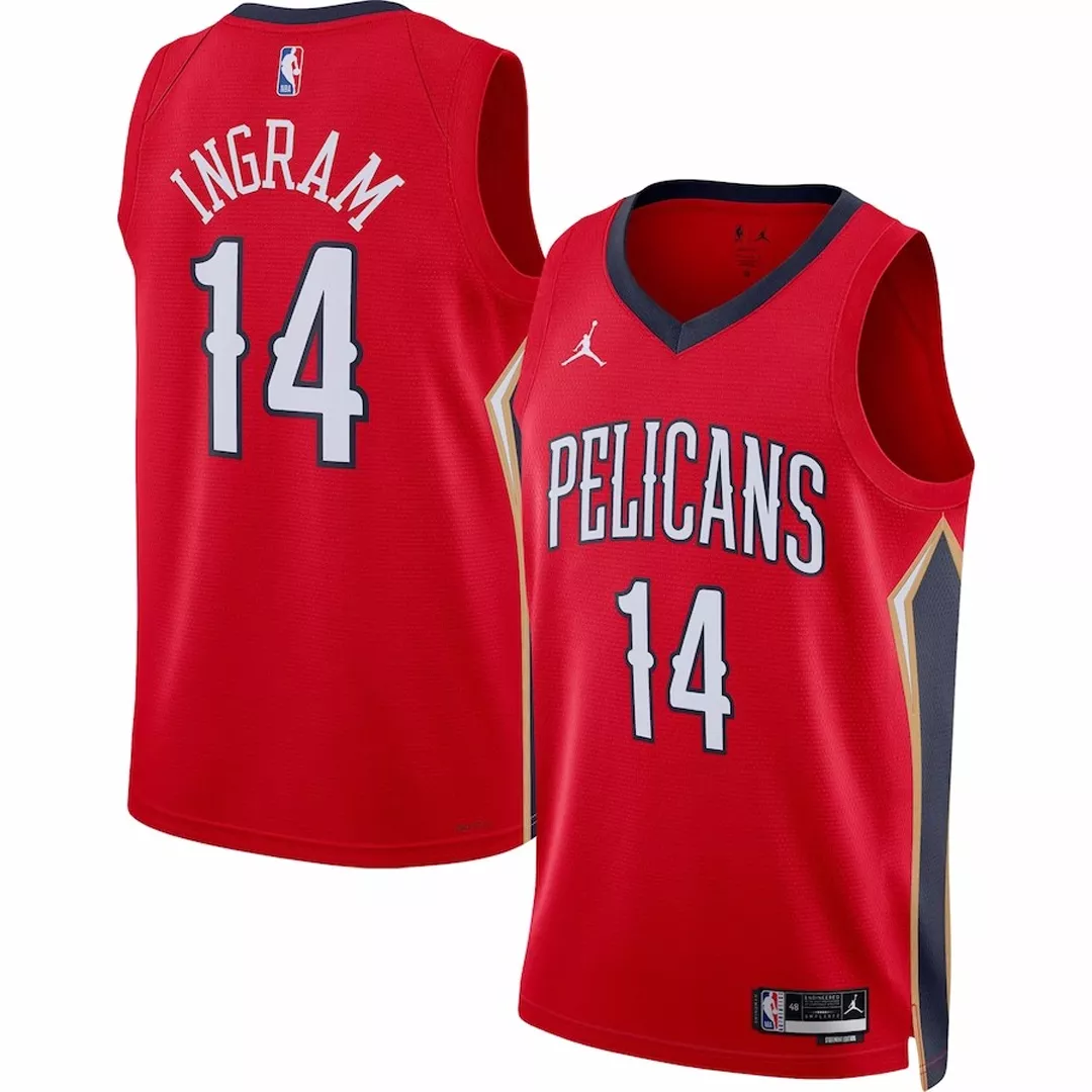 Men's New Orleans Pelicans Brandon Ingram #14 Red Swingman Jersey 22/23 - Statement Edition
