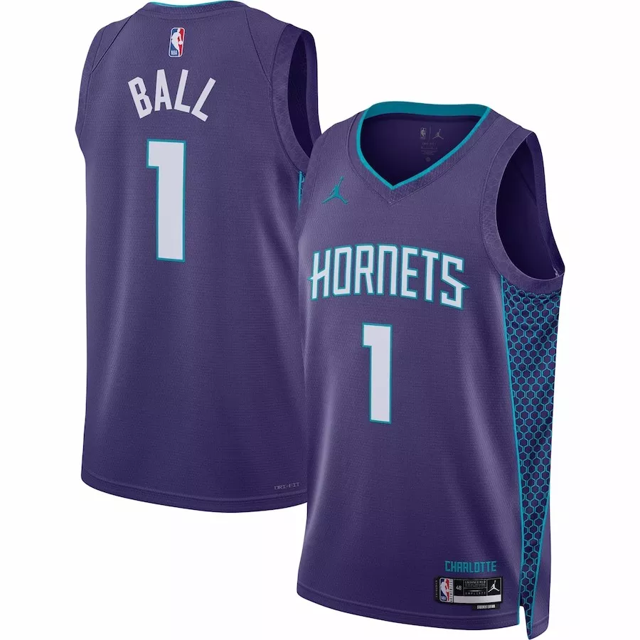 Men's Charlotte Hornets LaMelo Ball #1 Purple Swingman Jersey 22/23 - Statement Edition - thejerseys