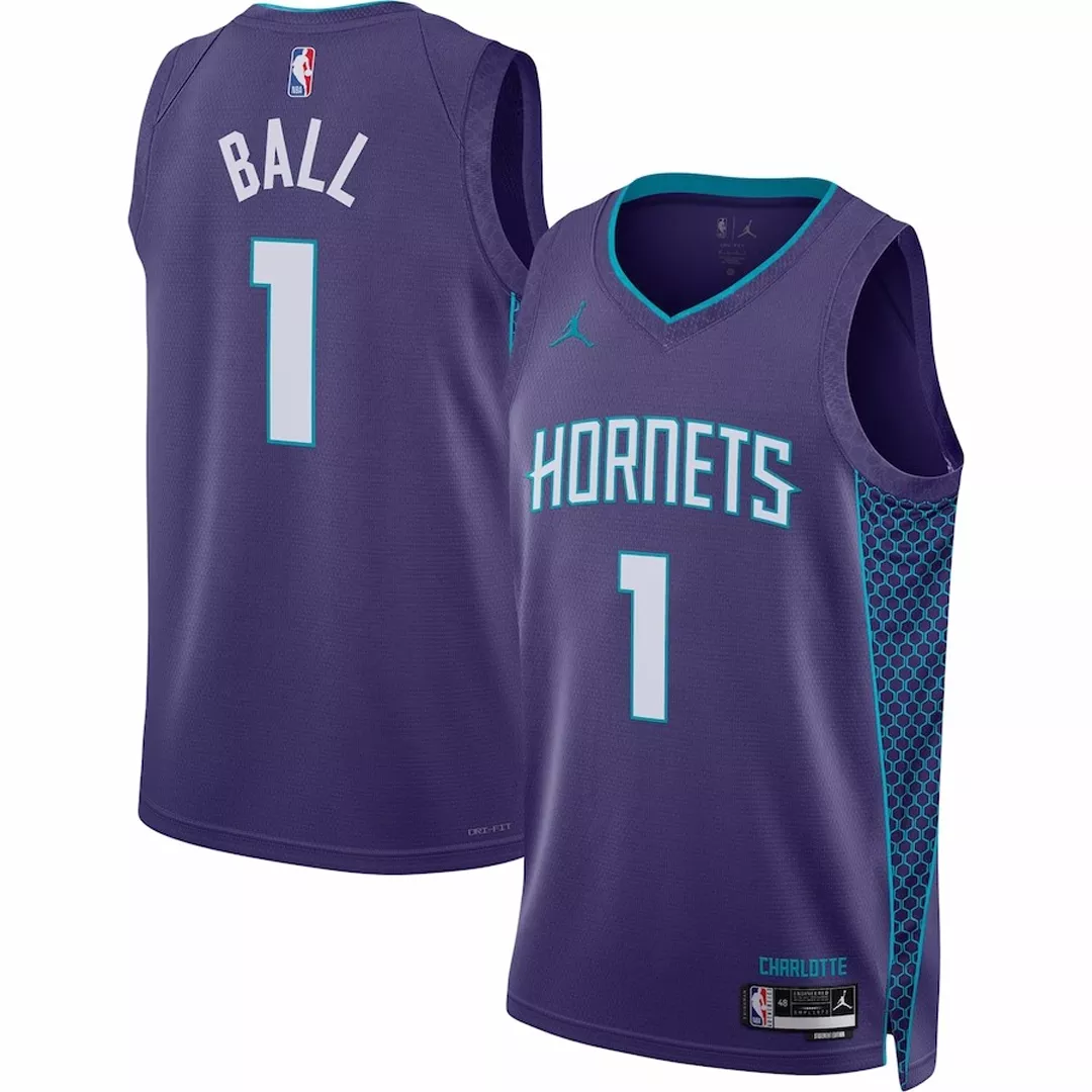 Men's Charlotte Hornets LaMelo Ball #1 Purple Swingman Jersey 22/23 - Statement Edition