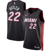 Men's Miami Heat Jimmy Butler #22 Black 22/23 Swingman Jersey - Icon Edition - thejerseys