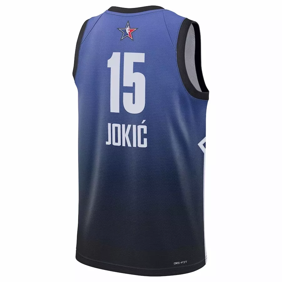 Men's All Star Nikola Jokic #15 Blue All-Star Game Swingman Jersey 22/23 - thejerseys