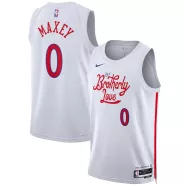 Men's Philadelphia 76ers Tyrese Maxey #0 Nike White 2022/23 Swingman Jersey - City Edition - thejerseys