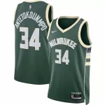 Discount Milwaukee Bucks Bucks Antetokounmpo #34 Green Swingman Jersey 2022/23 - thejerseys