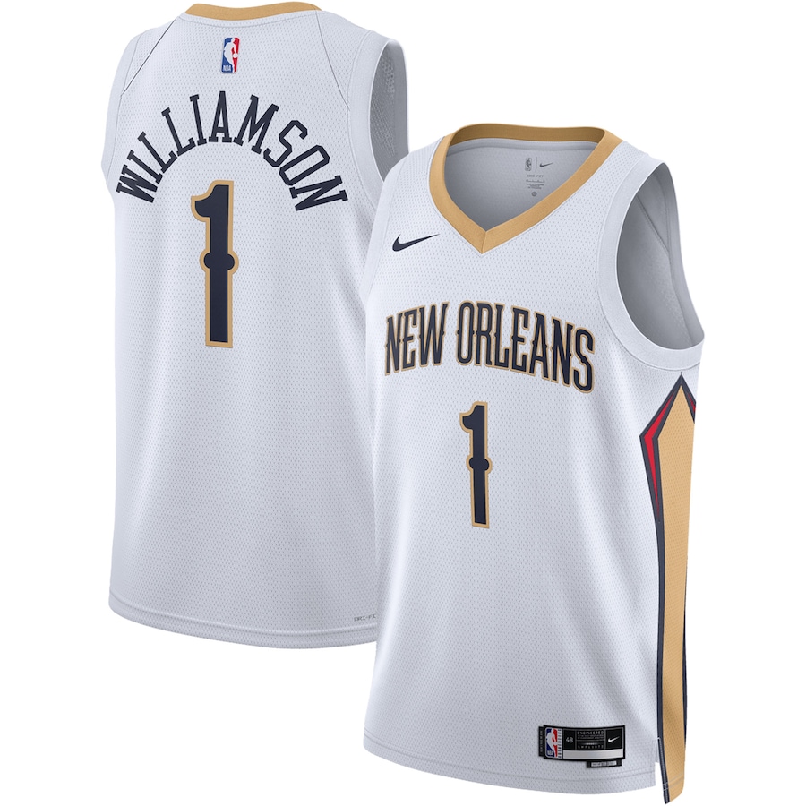 New Orleans Pelicans #1 Zion Williamson 2021-22 NBA 75th