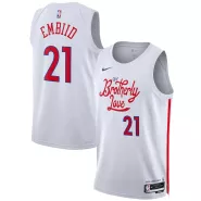 Men's Philadelphia 76ers Joel Embiid #21 Nike White 2022/23 Swingman Jersey - City Edition - thejerseys