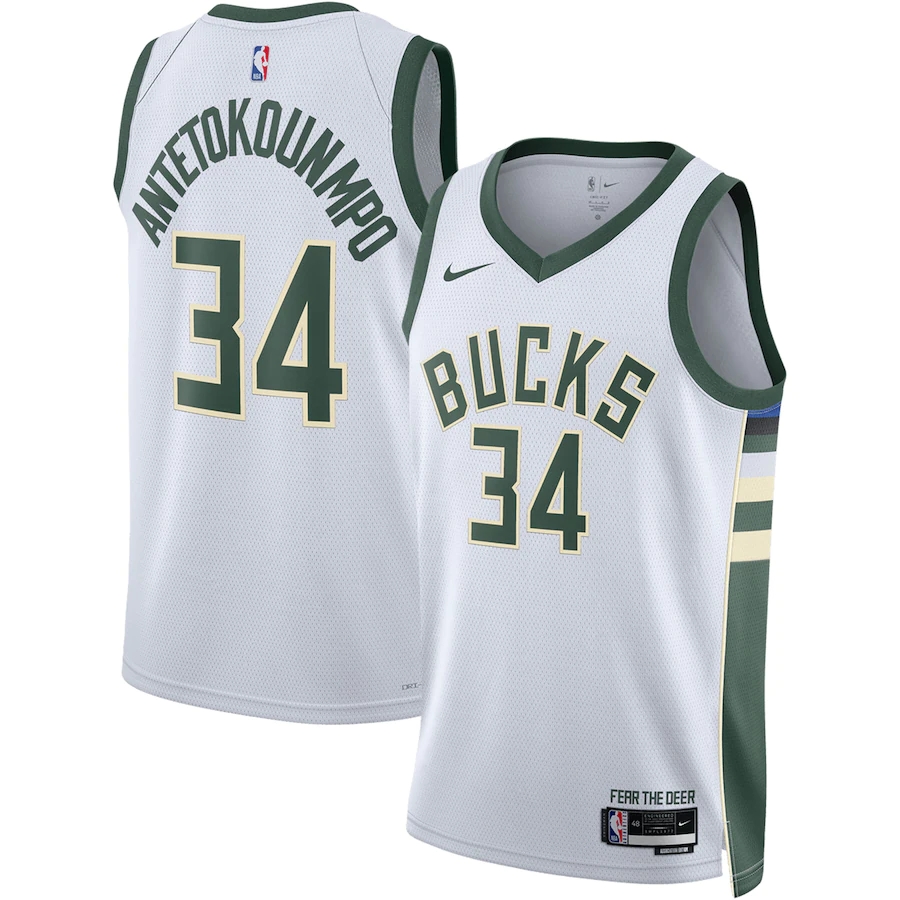 Nike Youth Milwaukee Bucks Khris Middleton #22 Green Dri-Fit Icon Swingman Jersey - XL (extra Large)