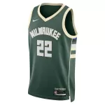Men's Milwaukee Bucks Khris Middleton #22 Hunter Green Swingman Jersey 22/23 - Icon Edition - thejerseys