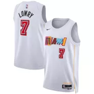 Miami Heat Kyle Lowry #7 Nike White 2022/23 Swingman Jersey - City Edition - thejerseys