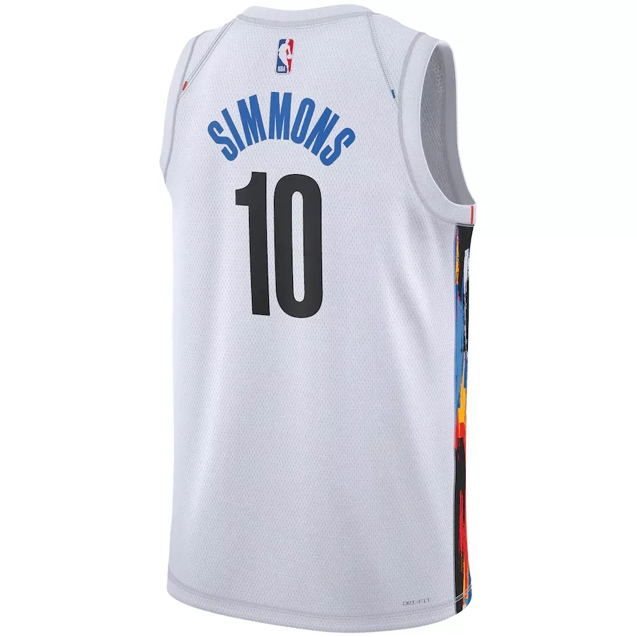 Men's Brooklyn Nets Ben Simmons #10 White Swingman Jersey 22/23 - City Edition - thejerseys