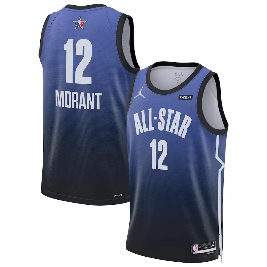 Men's All Star Ja Morant 12 Blue AllStar Game Swingman Jersey 2022/23 TheJerseys