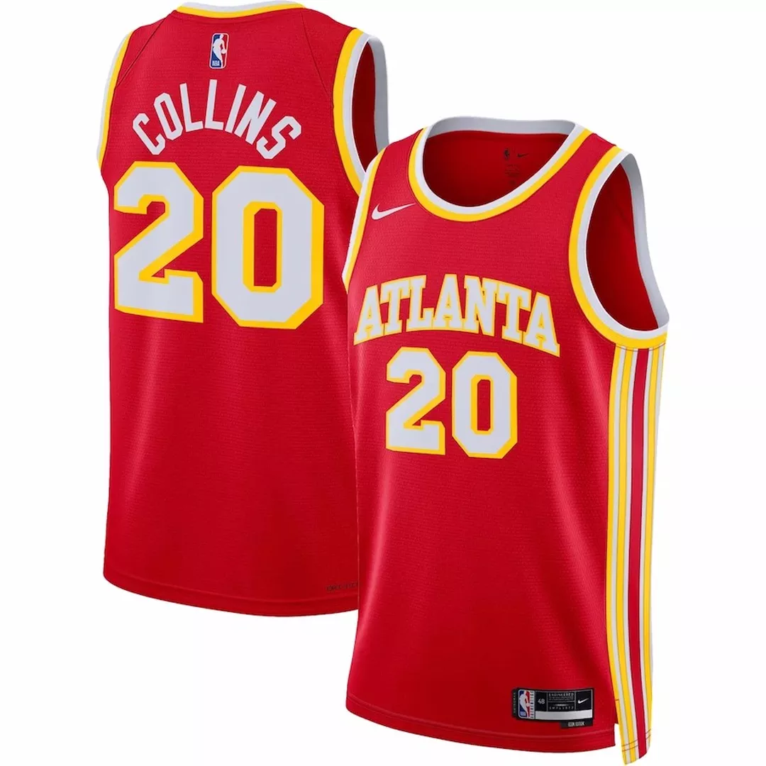 Men's Atlanta Hawks John Collins #20 Red Swingman Jersey 2022/23 - Icon Edition