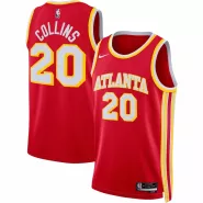 Men's Atlanta Hawks John Collins #20 Red 2022/23 Swingman Jersey - Icon Edition - thejerseys