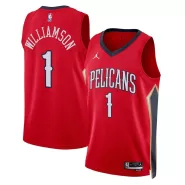 Men's New Orleans Pelicans Zion Williamson #1 Red Swingman Jersey 22/23 - thejerseys