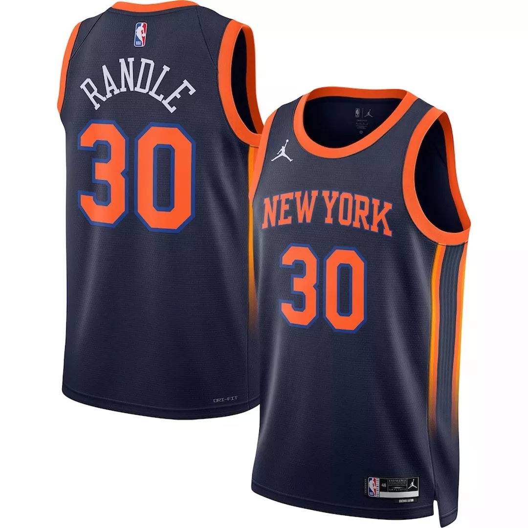 Discount New York Knicks Julius Randle #30 Navy Swingman Jersey 22/23 - Statement Edition
