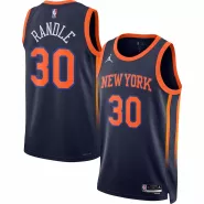 Men's New York Knicks Julius Randle #30 Jordan Brand Navy 2022/23 Swingman Jersey - Statement Edition - thejerseys