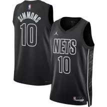 Men's Brooklyn Nets Ben Simmons #10 Black 2022/23 Swingman Jersey - thejerseys