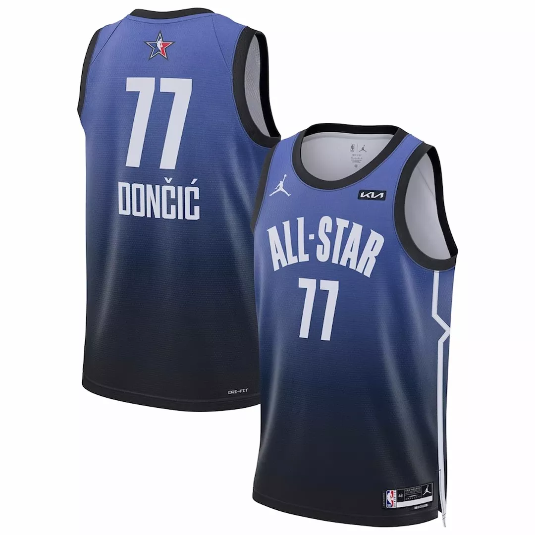 Men's All Star Luka Doncic #77 Blue All-Star Game Swingman Jersey 2023
