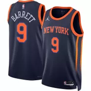 Men's New York Knicks RJ Barrett #9 Jordan Brand Navy 2022/23 Swingman Jersey - Statement Edition - thejerseys
