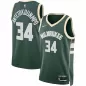 Men's Milwaukee Bucks Bucks Antetokounmpo #34 Green Swingman Jersey 2022/23 - Icon Edition - thejerseys