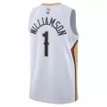 Men's New Orleans Pelicans Zion Williamson #1 White Swingman Jersey 22/23 - Association Edition - thejerseys