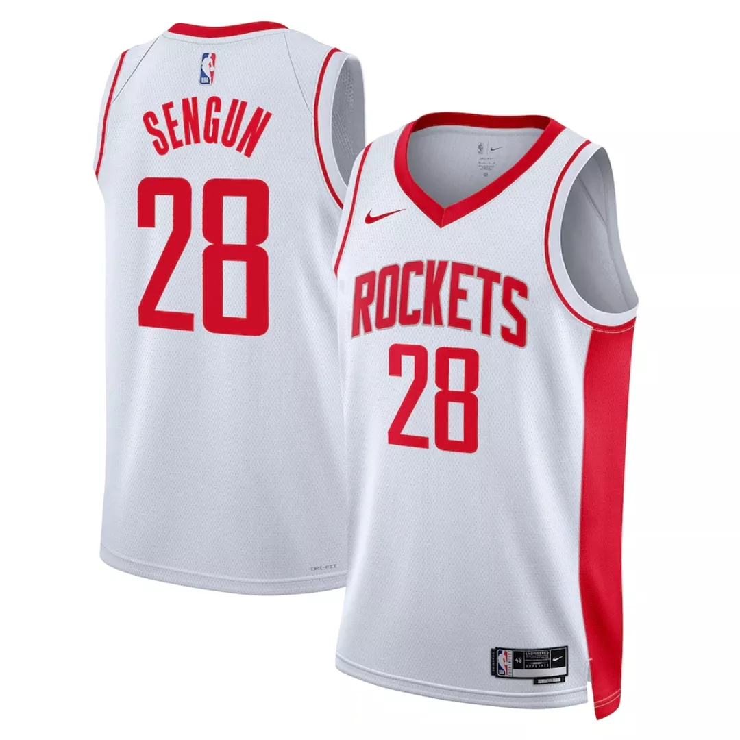 Men's Houston Rockets Alperen Sengun #28 White Swingman Jersey 2022/23 - Association Edition