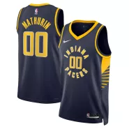 Men's Indiana Pacers Bennedict Mathurin #00 Nike Navy 2022/23 Swingman Jersey - Icon Edition - thejerseys