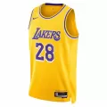 Men's Los Angeles Lakers Rui Hachimura #28 Gold Swingman Jersey 2022/23 - Icon Edition - thejerseys