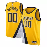 Men's Indiana Pacers Bennedict Mathurin #00 Jordan Brand Yellow 2022/23 Swingman Jersey - Statement Edition - thejerseys