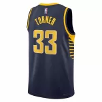 Men's Indiana Pacers Myles Turner #33 Navy Swingman Jersey 2022/23 - Icon Edition - thejerseys